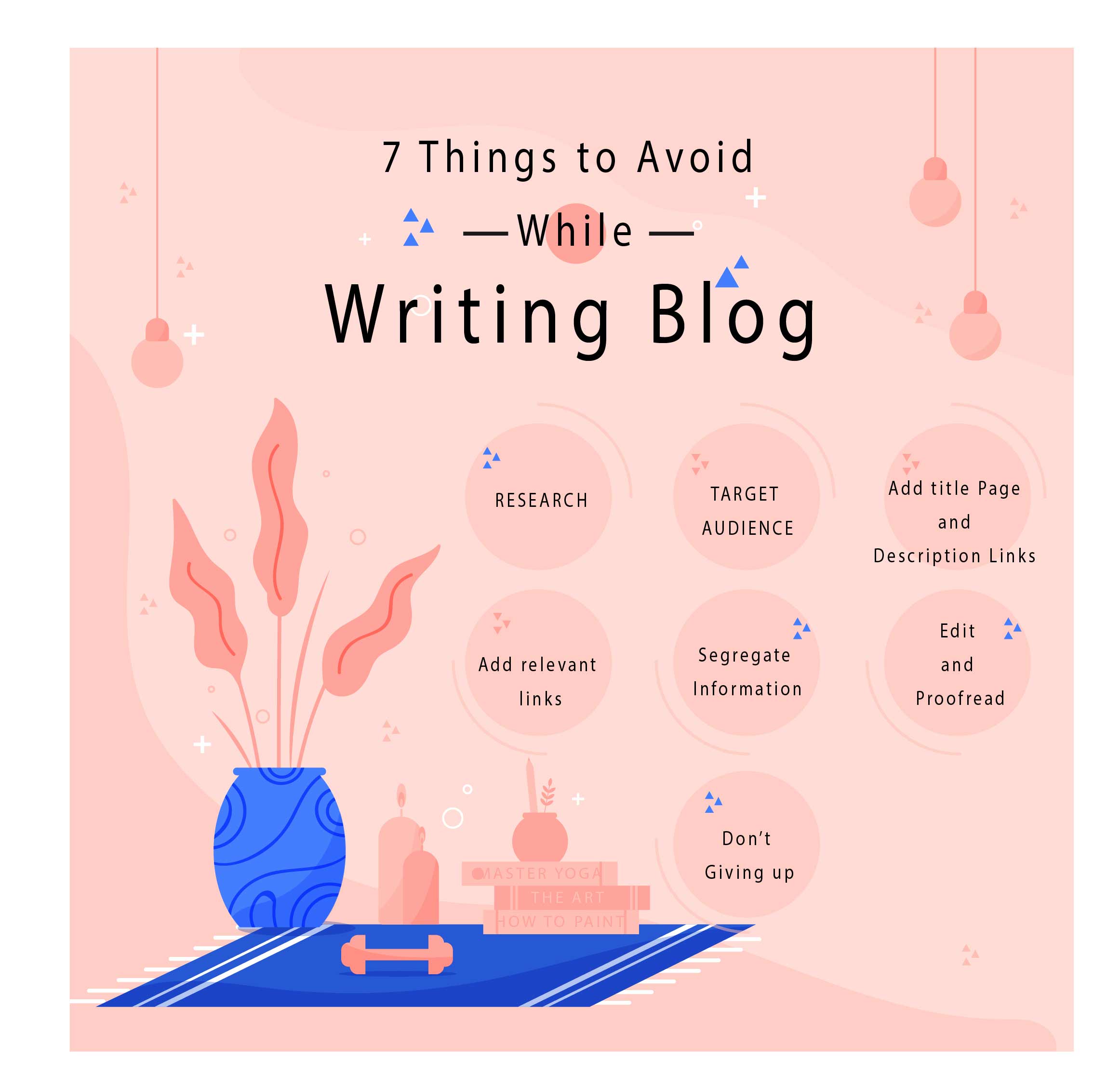 7 things to avoid while writing blog